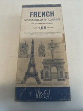 French Vocabulary Cards For The Language Student Viz-Ed Vintage