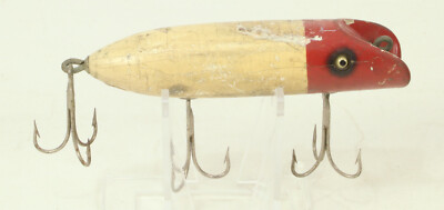 Vintage Fishing Lure Paw Paw Wobler Red & White 4 Inch | eBay