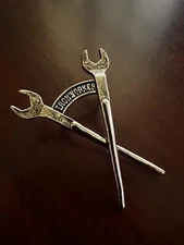 IRONWORKERS Cross Wrenches Pin Motorcycle Biker Vest Hat Shirt Metal Badge Patch