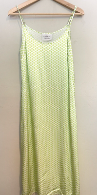 Women's Cecilie Copenhagen Green Geometric Satin Maxi Slip Dress Size Small | eBay Women's Cecilie Copenhagen Green Geometric Satin Maxi Slip Dress Size Small | eBay