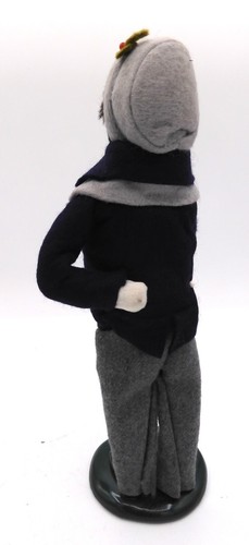 Byers Choice Caroler Junge mit blauem Mantel und Brief an den Weihnachtsmann 1992 Figur 10" - Bild 5 von 14