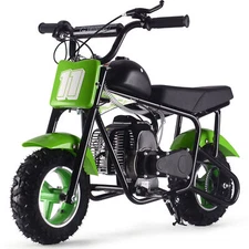 MotoTec Urchin Mini Bike 49cc 2-Stroke Easy Ride Green Kids Gas Mini Bike