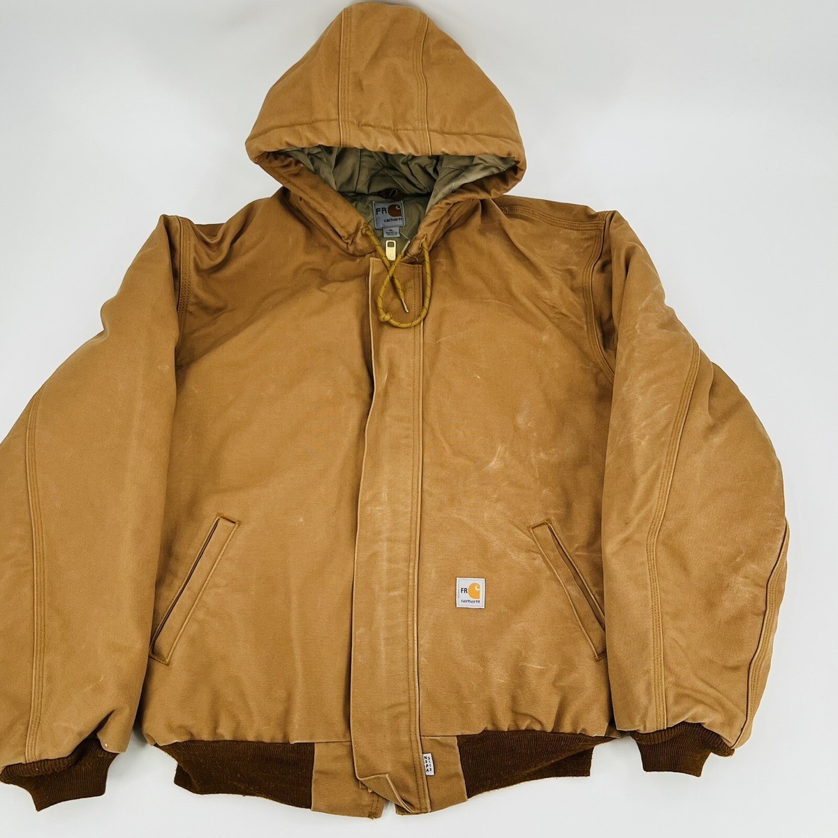 Carhartt HRC4 Cat 4 Rated Hooded Brown Insulated Cotton Canvas