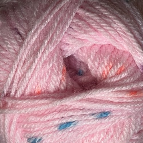 (2) Plymouth DREAMBABY D.K. Yarn Silly Spots #306 Pink Orange Purple Blue, 50gr. - 第 3/7 張圖片