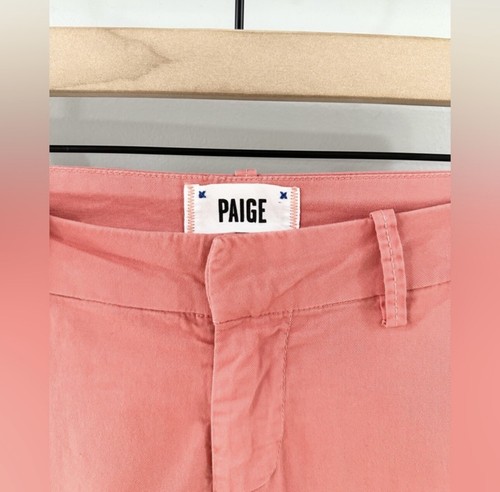 Paige Baxter Straight Leg Pants Pink Size 26 - Picture 5 of 6