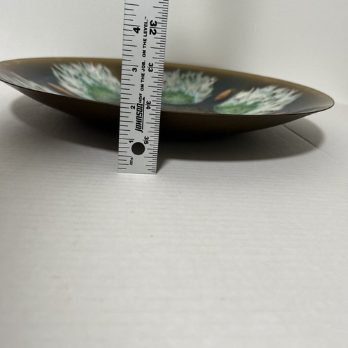 Vintage Mid Century Edwards Star Originals Signed Copper Enamel Bowl 15” Gumps - Picture 13 of 14