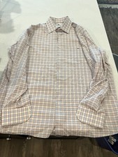 Vintage Lacoste Men's Button Down Shirt Size 44 Made In France PLEASE SEE DESC