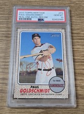 2017 Topps Heritage Paul Goldschmidt Real One Autograph Red Ink /68 Gem PSA 10
