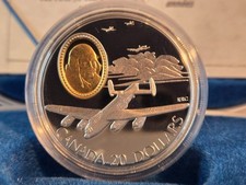 Canada 1990 Aviation Series   The Avro Lancaster    20$ Silver Coin #2