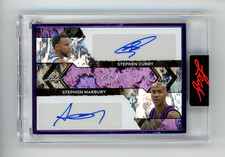 2024 Leaf Decadence STEPHEN CURRY + STEPHON MARBURY Dual AUTO Autograph 5/5 SSP