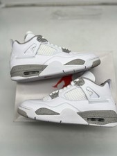 Size 9 - Air Jordan 4 White Oreo Tech Grey New with Box AJ IV Red Tan