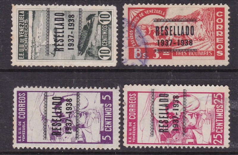 VENEZUELA^^^^^RARER  1938  HR, NG.USED  set   $238.00@ xxx rum 857vene57