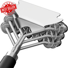 BBQ Grill Cleaning Brush, 18 Inch Long Heavy Duty 3 Rows Stainless Steel Barbecu