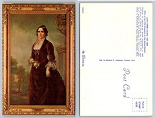 Lucy Webb Hayes First Lady Portrait Dexter Press Postcard Fremont Ohio