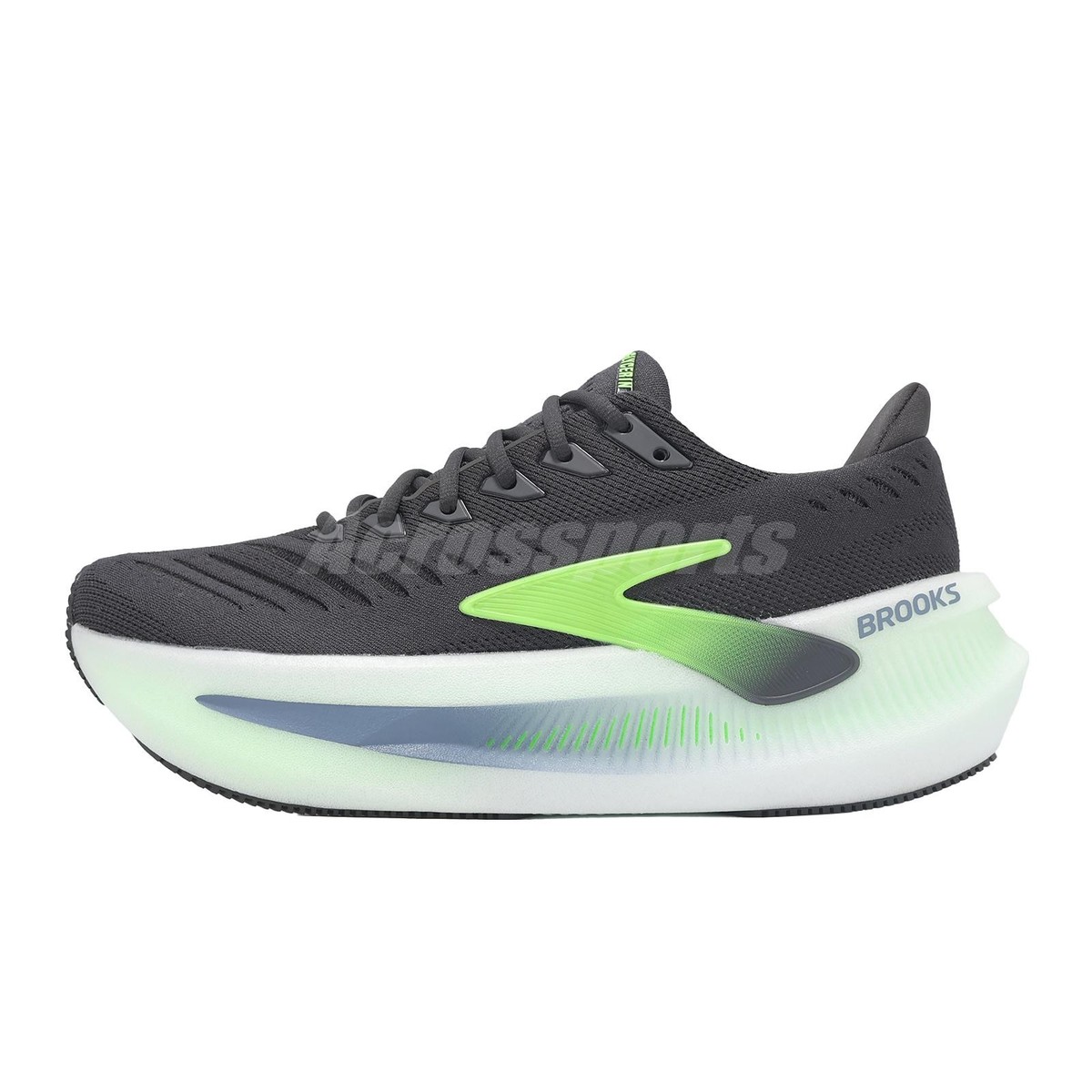 Brooks Glycerin Max 2 Phantom White Green Gecko Men Road  display picture 1