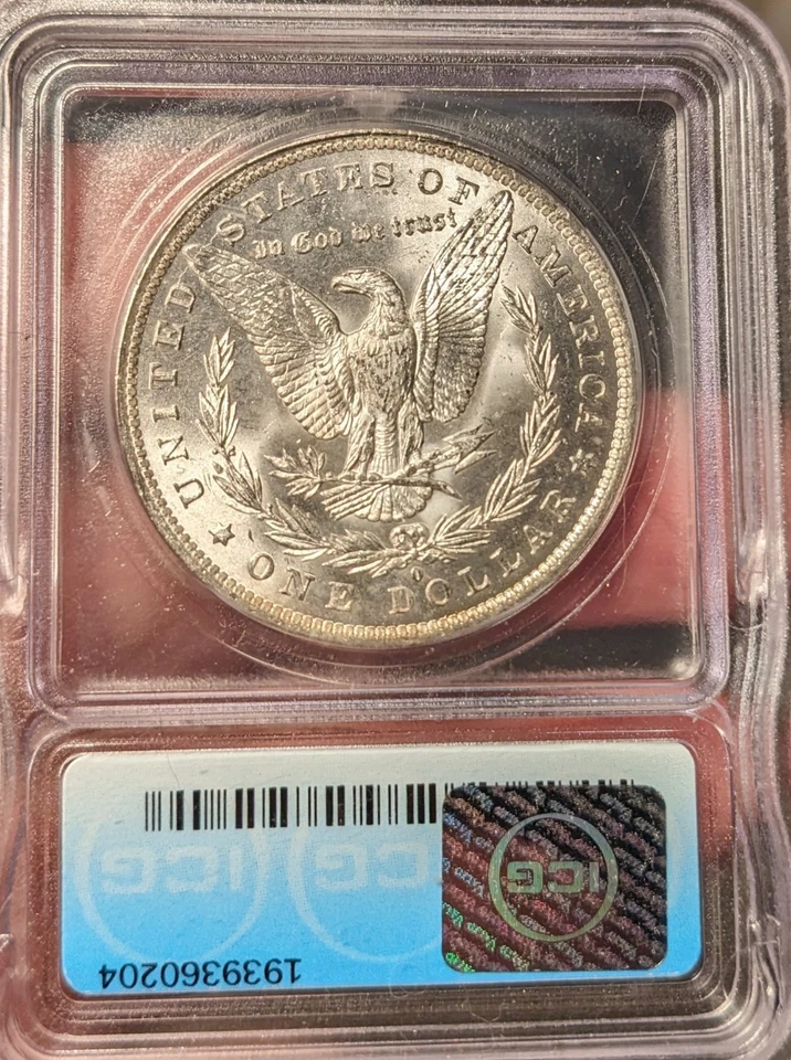 Серебряный Моргановский доллар 1884-O MS65 - Изображение 2 из 2