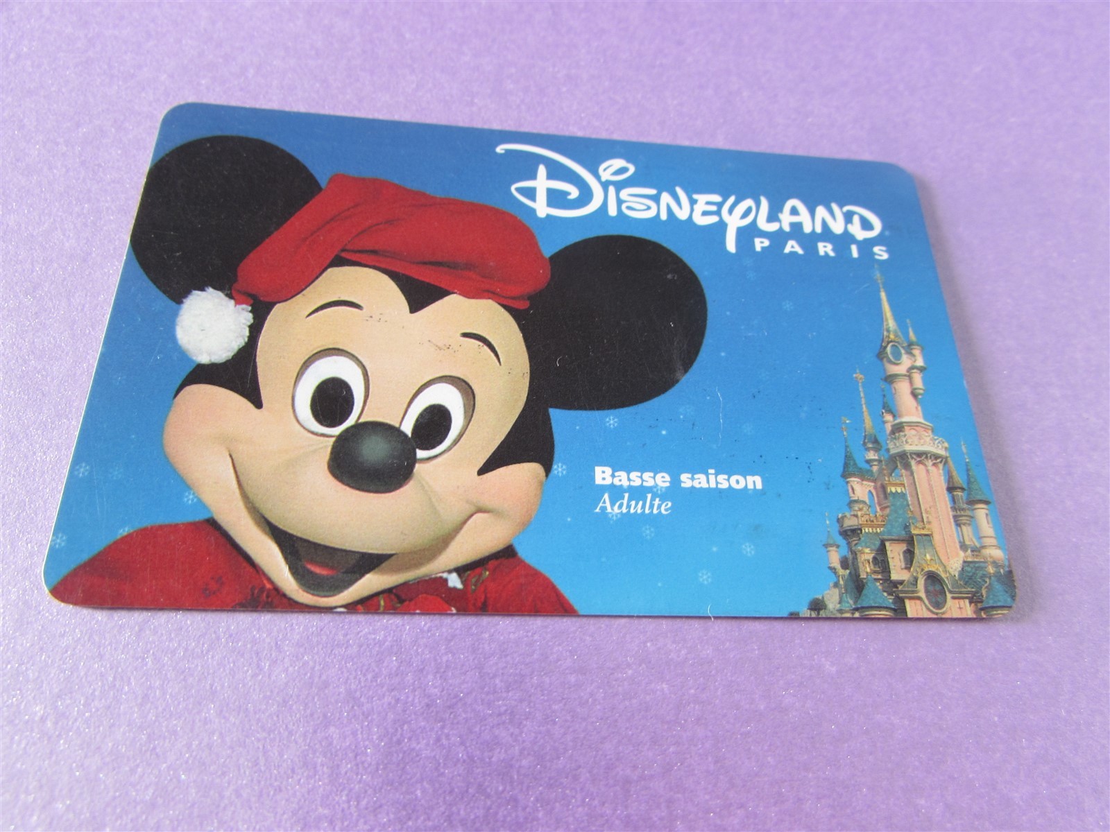 MICKEY MOUSE DISNEY EN BOLETO DE ENTRADA USADO DISNEYLAND PARÍS 2