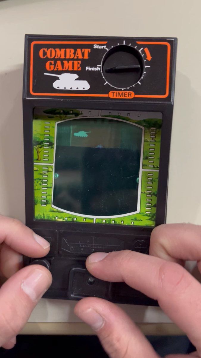 Vintage 80's Submarine Handheld Electro Mechanical Game Hong Kong