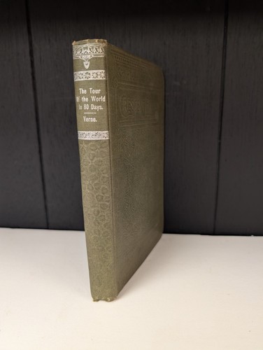 Weltreise in 80 Tagen Hardcover Antik Jules Verne Halbmond Edition