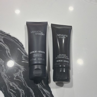 Giorgio Armani Code Gel Douche All-Over Body Shampoo 150ml (2x 75ml) BNIB