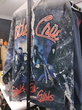 Motley Crue Hoody 1987 Girls Girls Girls Tour Sz Medium 