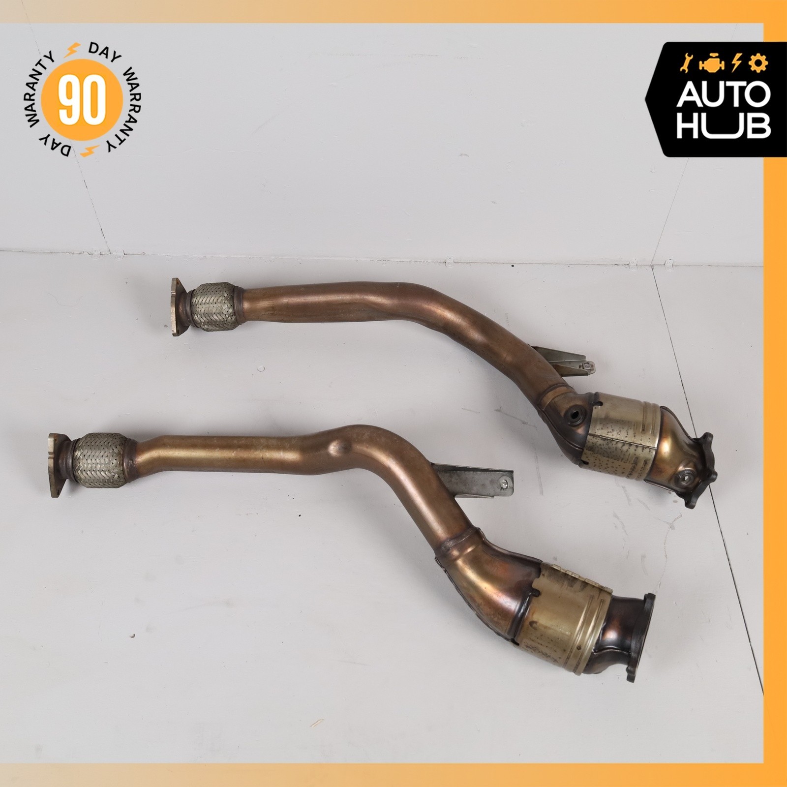 03-13 Bentley Continental GTC GT Exhaust Downpipe Left & Right Side Set OEM 43k