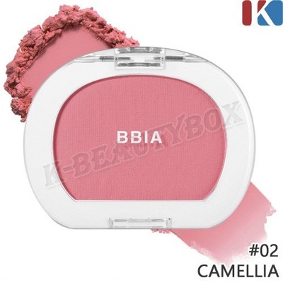 BBIA Last Blush 4g #02 Camellia Face Cheek Rouge Long-Lasting K-Beauty Vegan