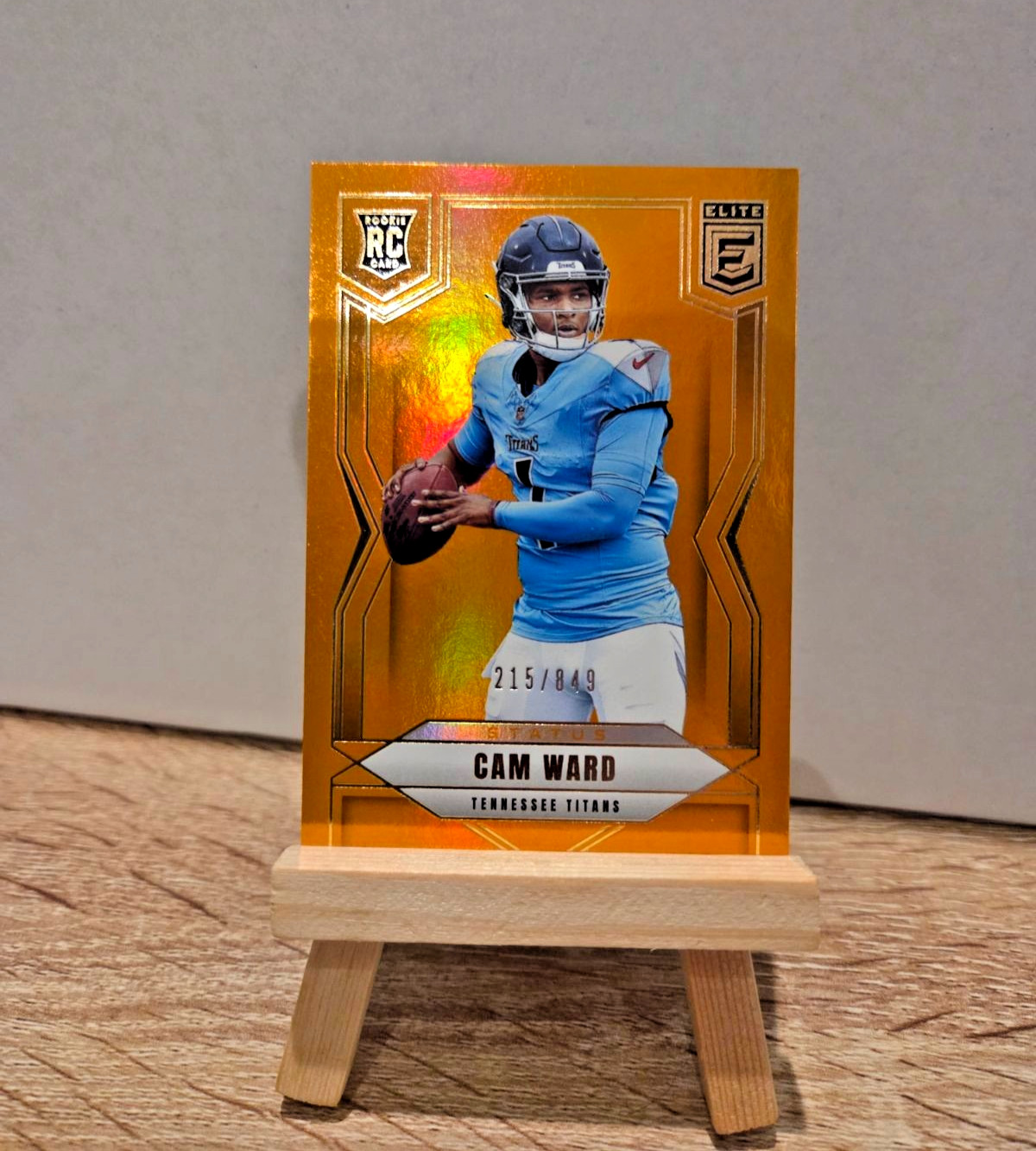 2025 Panini Donruss Elite - Rookies Cam Ward #101 Status Metallic Orange /849