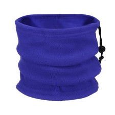 Neck Warmer Winter Single Layer Fleece Neck Gaiter, Sapphire Blue