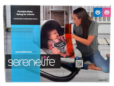SereneLife SLBCH10 Infant Baby Swing Portable Cradle Rocker Seat 0-12 Months