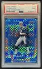 2006 Topps Finest Tom Brady Blue Xfractors #/150 Patriots PSA 9