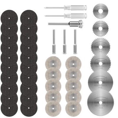 Sägeblatt Set 43 Stück für Holz Kunststoff Metall Diamantharz Dremel kompatibel