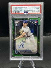 2024 Bowman Draft Johnny King #CPAJKI Chrome Prospect Auto Green Lava /99