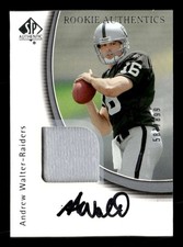 2005 SP Authentic Andrew Walter #226 Rookie Auto /899 Oakland Raiders TV2157