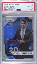 2016-17 Panini Prizm Silver Prizm Dario Saric #2 PSA 10 GEM MT n8q