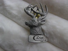 CASE XX KNIVES BIG DEER BUCK CASE XX PEWTER HAT PIN NEW! Rare!