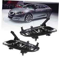 2Pcs Fog Lights Assembly Replacement for Maxima 2016-2019 Driver  Passenger