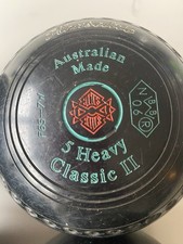Henselite Classic II Indoor/Outdoor Lawn Bowls, Size 5, Stamped 06.