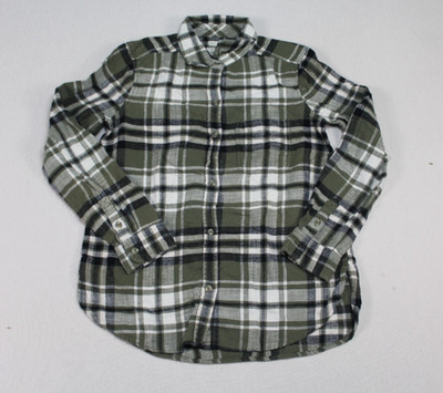 American Eagle Women Red Casual Button Down Amazingly Soft Long Sleeve Small