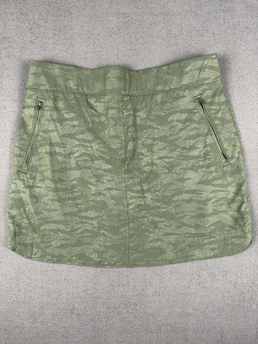 Orvis Skort Womens Medium Green Stretch Skirt Shorts Lined Zip Pockets Hiking - Photo 1/7
