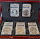 2011 AMERICAN SILVER EAGLE 25TH ANNIVERSARY COLLECTION NGC PF 70 MS 70