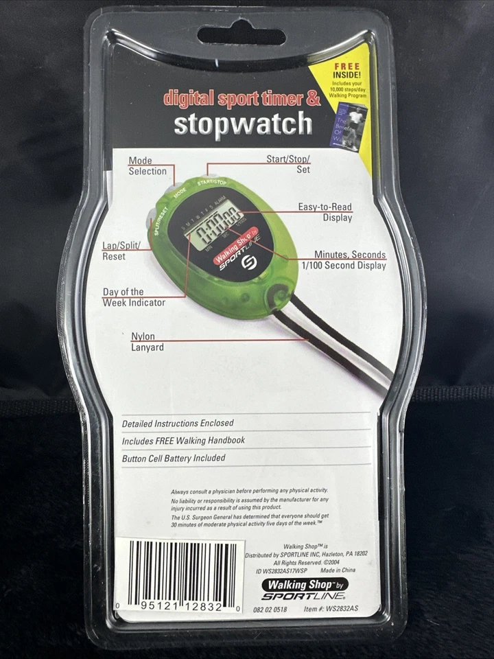 Sportline Walking Shop Digital Sport Timer & Stopwatch Yellow New Sealed ‼️ - Image 2 of 2