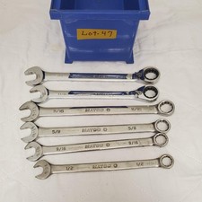 Lot Of 6 Assorted Matco Blackhawk Combination Wrench Set Lot-47