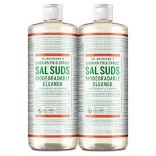 Dr. Bronner's Sal Suds 2-Pack 32oz Pine Cleaner Laundry Dish Floor Biodegradable