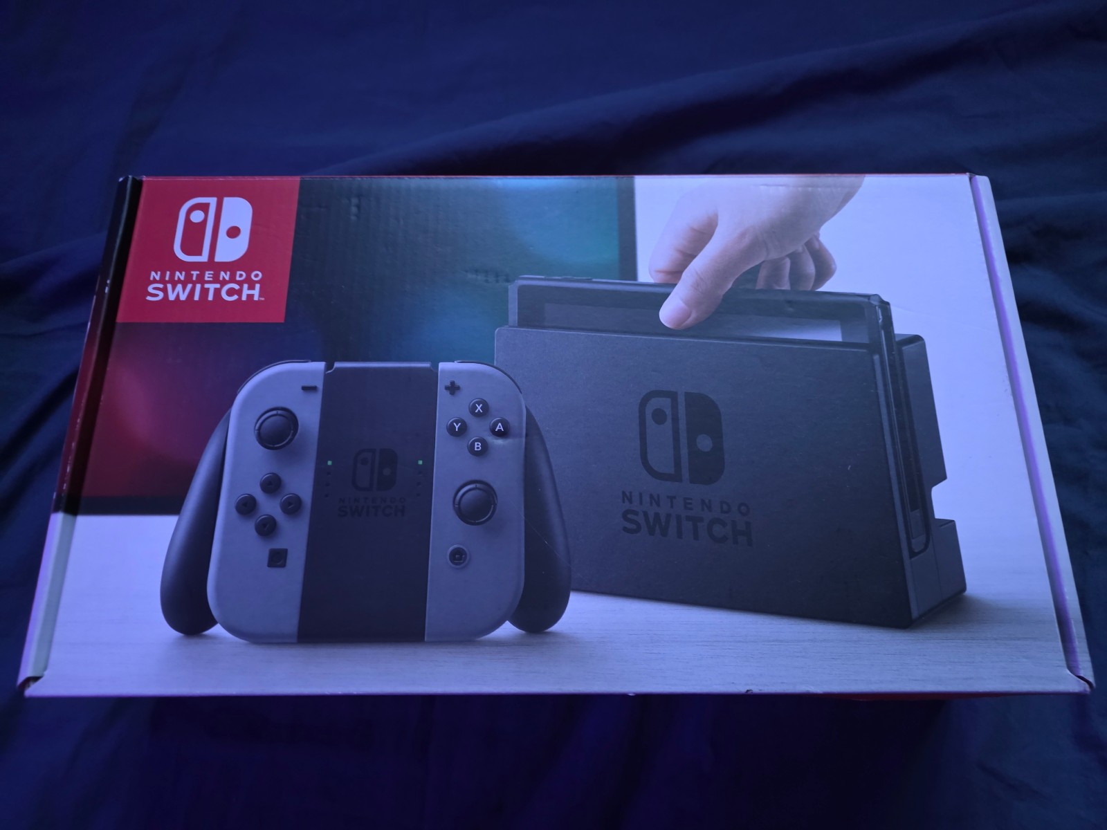 Nintendo Switch V1 HAC-001 con scatola e accessori originali + custodia