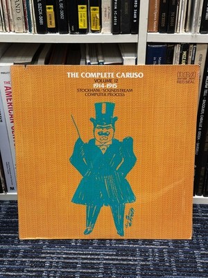LP COMPLETE CARUSO VOLUME 12 STOCKHAM/SOUNDSTREAM COMPUTOR PROCESS RCA RED SEAL