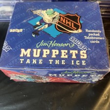 Muppets Take The Ice NHL 1994 Factory Sealed Hobby Box Cardz
