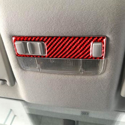 Reading Light Control Trim Carbon Fiber For VW Golf4 GTI Jetta MK4 1999-2004 Red - Picture 8 of 11