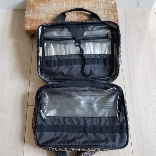Borsa da viaggio cosmetica stampa leopardata Ricardo Beverly Hills trasparente organizer tasche - Foto 8 di 8