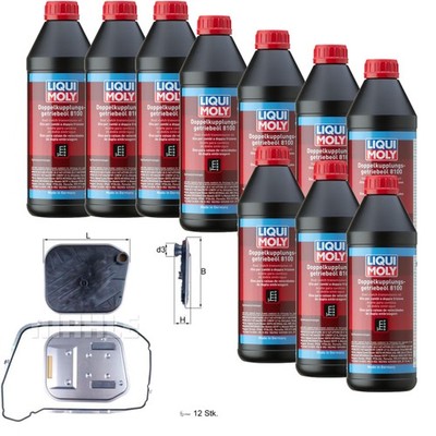 10 L LIQUI MOLY Getriebeöl 8100 MAHLE Getriebeölfilter für Audi Q5 3.0 TDI